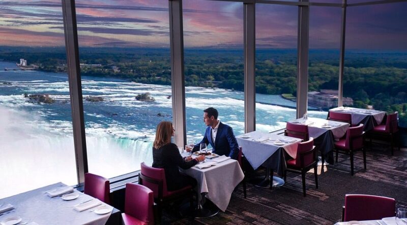 Bars at Niagara Falls with a view